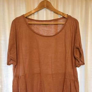 Madewell Peasant Top in Blush